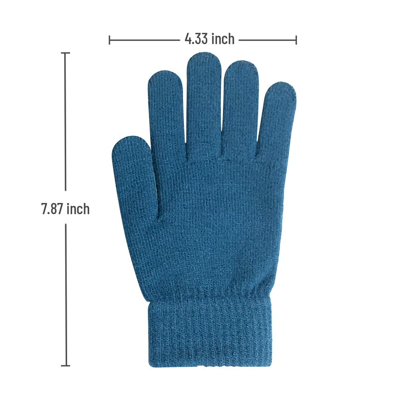 [Australia] - 5 pairs of winter knitted magic elastic gloves for adults 