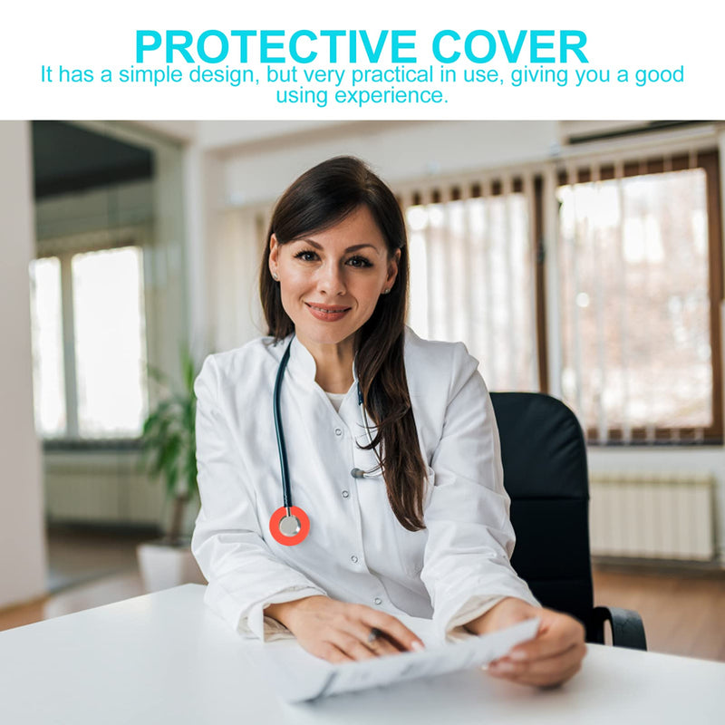 [Australia] - UKCOCO Stethoscope Head Cover Protector Set: 16pcs Stethoscope Spare Parts Stethoscope Supply for Hospital Doctor Nurse 