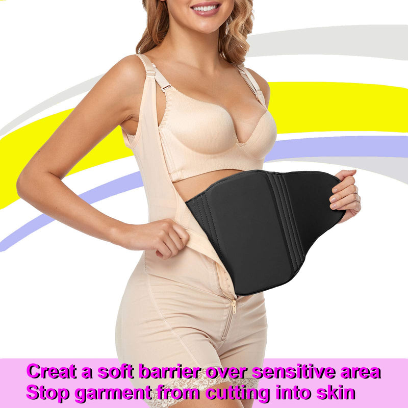 [Australia] - Abdominal Compression Board | Ab Board Post Surgery Liposuction | Taba Op Lipo Foam Belly Flattening Ab Board | lipo foams and boards 102 BLACK 