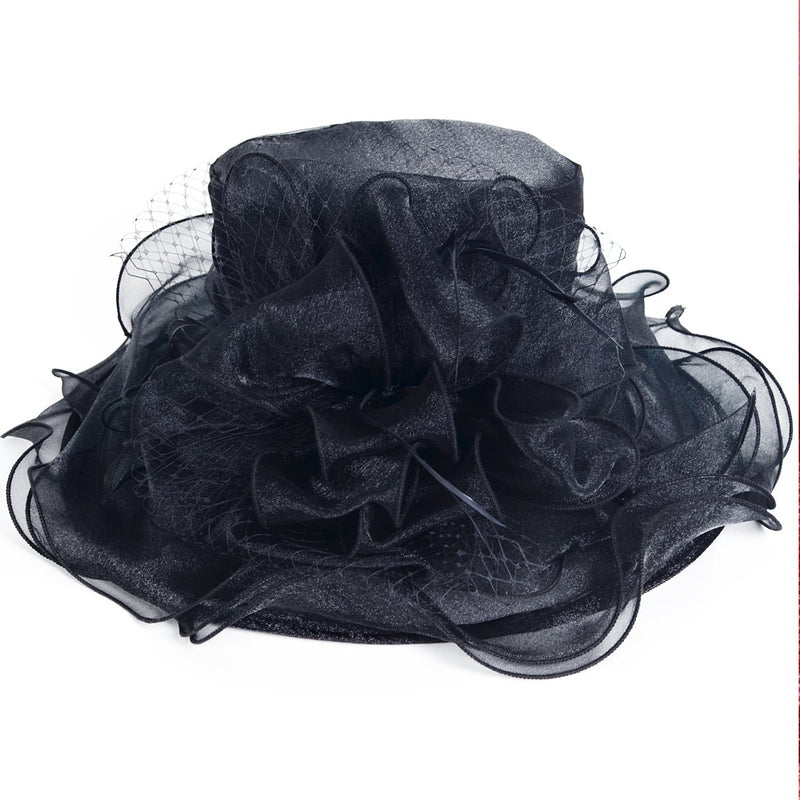 [Australia] - JESSE · RENA Women's Church Derby Dress Fascinator Bridal Cap British Tea Party Wedding Hat Black 