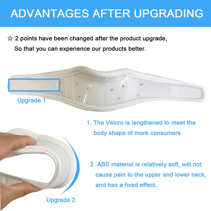 [Australia] - TANDCF Upgrade Cervical Neck Brace Collar with Chin Support for Stiff Relief Cervical Collar Correct Neck Support Pain Bone Care Health(Upgrade Size L/XL) Upgrade Size L/XL 
