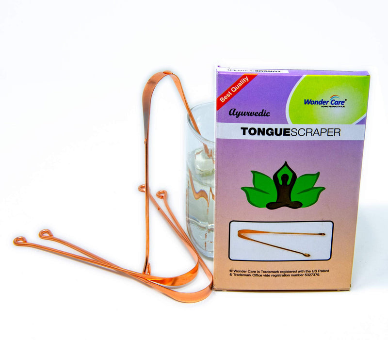 [Australia] - Wonder Care 100% Copper Tongue Scraper Ayurvedic Natural Tongue Cleaner for Oral Hygiene Bad Breath Relief Antibacterial (3 Pieces) 3 
