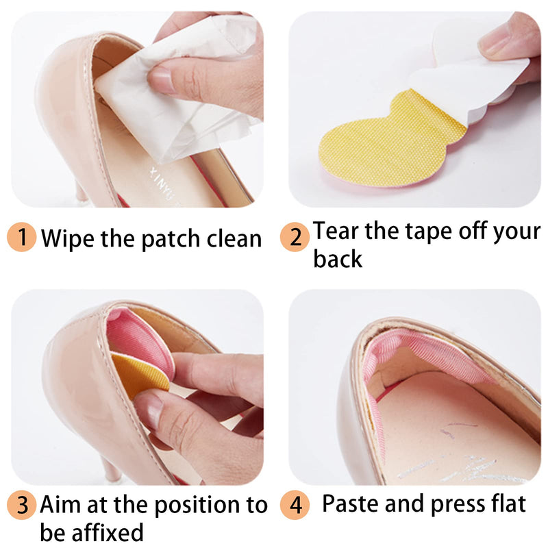 [Australia] - NICENEEDED 3 Pairs Heel Cushion Pads, Self-Adhesive Foot Care Protectors for Loose Shoes, Soft Shoe Grips Liners Heel Pads Snugs for Shoe Too Big Men Women (6Mm) 6mm 