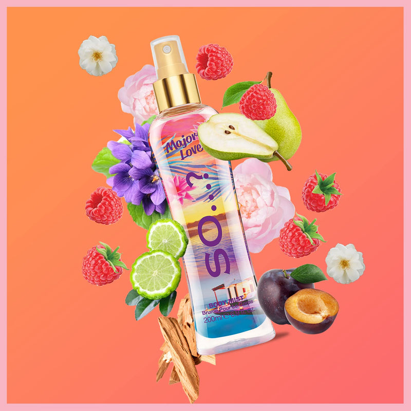 [Australia] - So…? Summer Escapes Womens Gift Set, Body Mist Fragrance Spray (4x50ml) 50 ml (Pack of 4) 