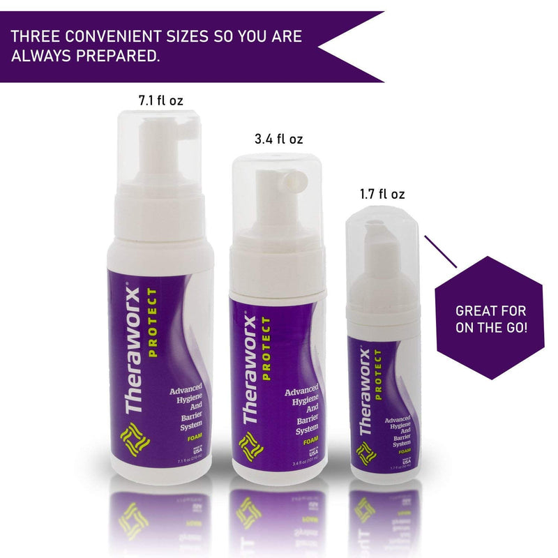 [Australia] - Theraworx Protect Advanced Hygiene and Barrier System Foam Large Bottle (7.1 oz) - 1 