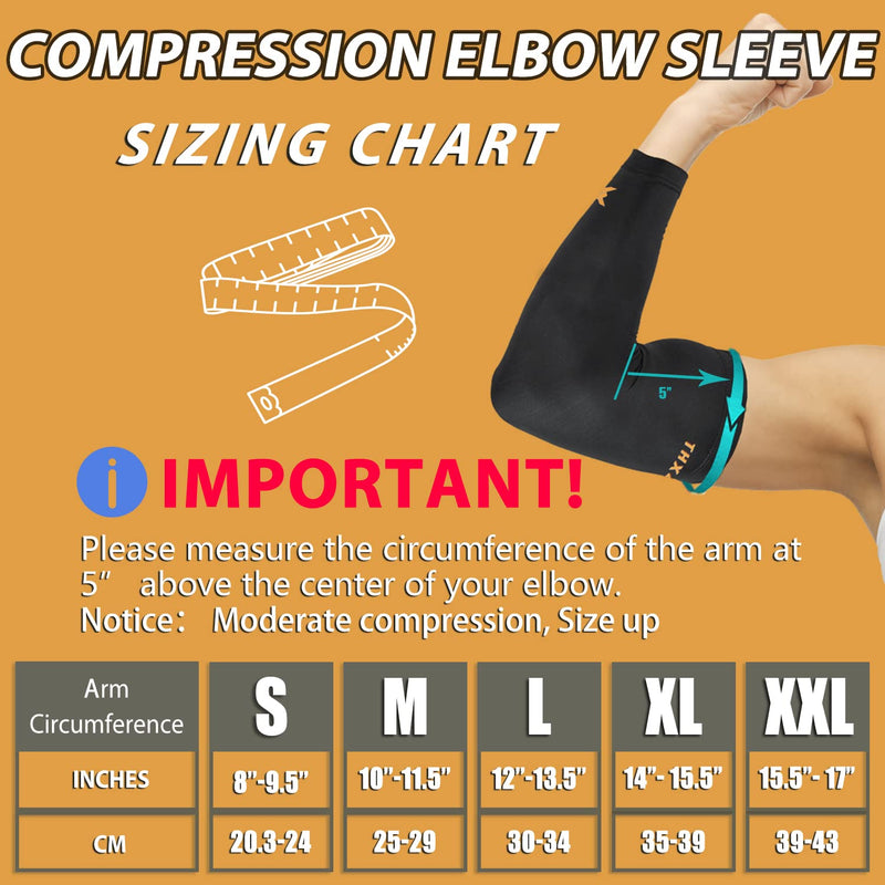 [Australia] - Thx4COPPER Elbow Compression Sleeve(2 Pieces)-Copper Infused Support–Guaranteed Recovery Copper Elbow Brace-Idea for Workouts, Sports, Golfers, Tennis Elbow, Arthritis, Tendonitis-Medium Visit the Thx4COPPER Store Medium (Pack of 2) 