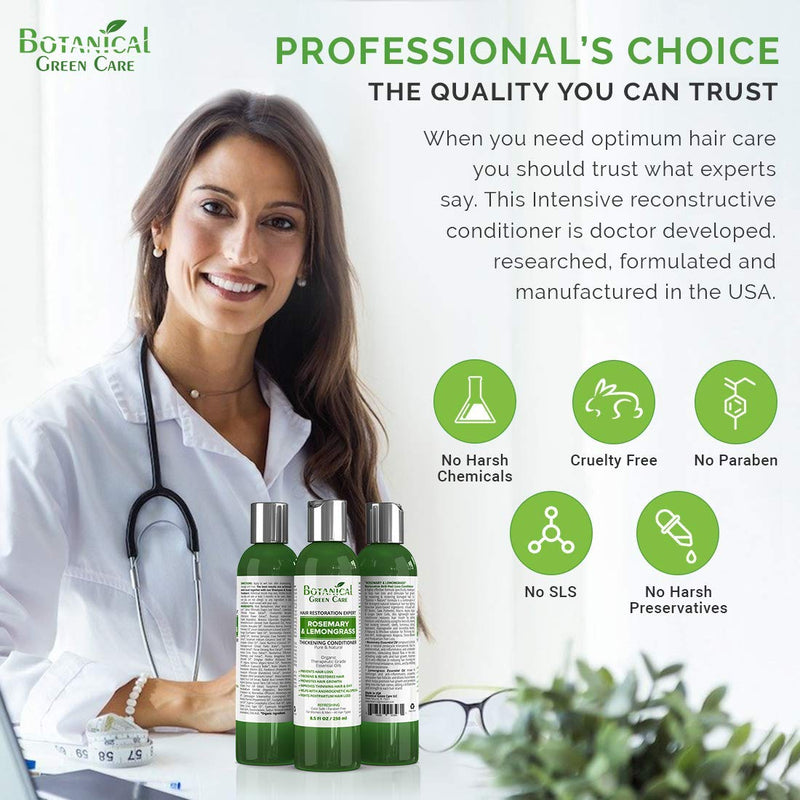 [Australia] - Hair Growth Anti-Hair Loss CONDITIONER “Rosemary & Lemongrass”. Alopecia Prevention and DHT Blocker. Doctor Developed. NEW 2018 FORMULA! 