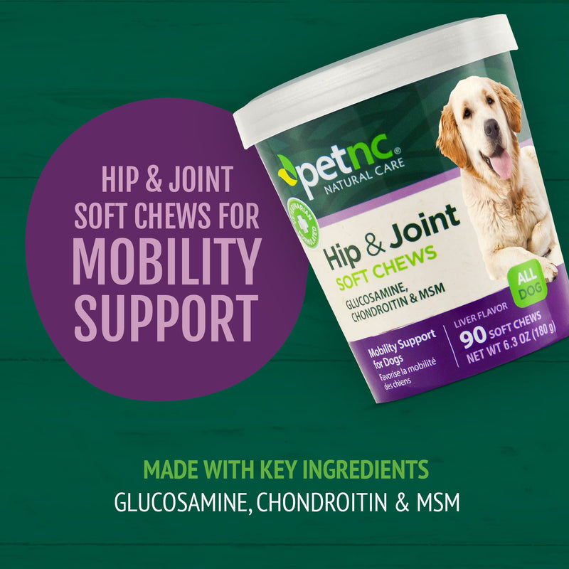 [Australia] - PetNC Natural Care Hip and Joint Soft Chews for Dogs, 90 Count 