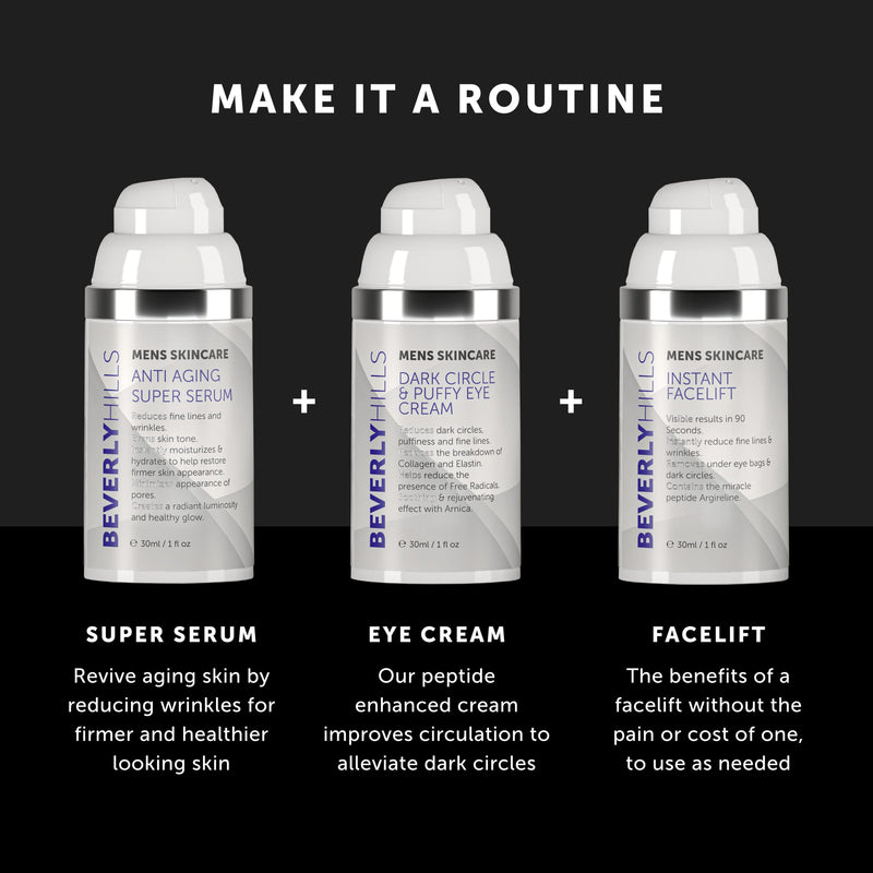 [Australia] - Beverly Hills Mens or Womens Instant Facelift and Eye Tuck Serum for Dark Circles and Puffy Eyes 