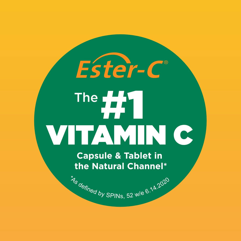 [Australia] - American Health Ester-C with Citrus Bioflavonoids Capsules - Gentle On Stomach, Non-Acidic Vitamin C - Non-GMO, 500 mg, 240 Count, 120 Servings 