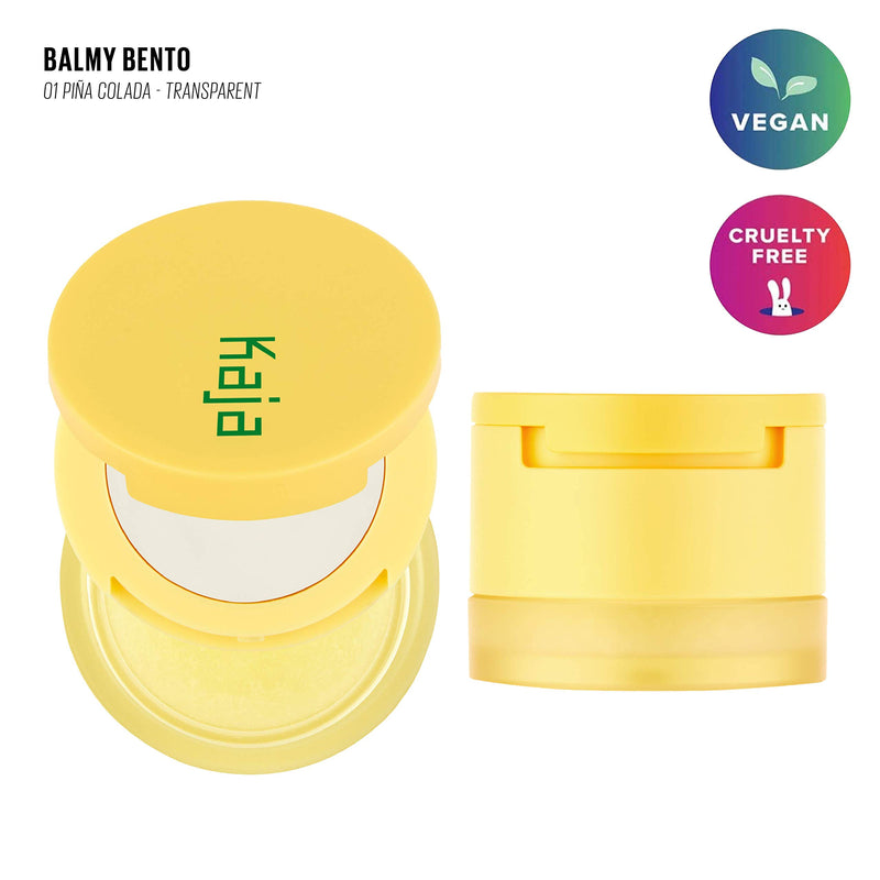 [Australia] - KAJA Balmy Bento Lip Balm + Scrub | Piña Colada - transparent 