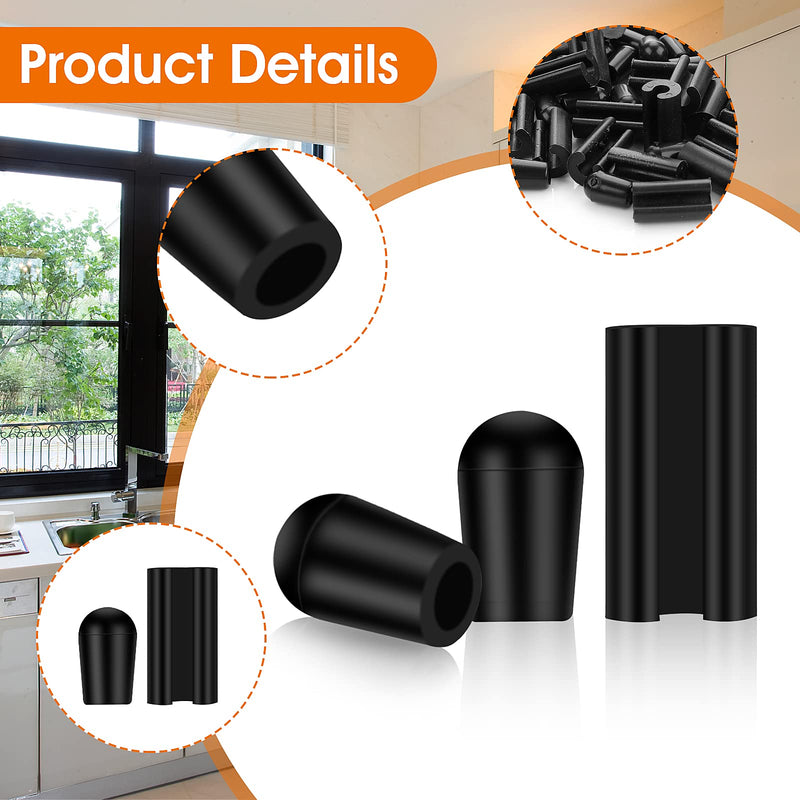 [Australia] - Grevosea 60 Pieces Rubber Feet for Sink Grid Kitchen Sink Rack Feet Quality Durable Kitchen Sink Rack Rubber Feet Black Grid Protector Replacement for Kitchen Sink Grid 