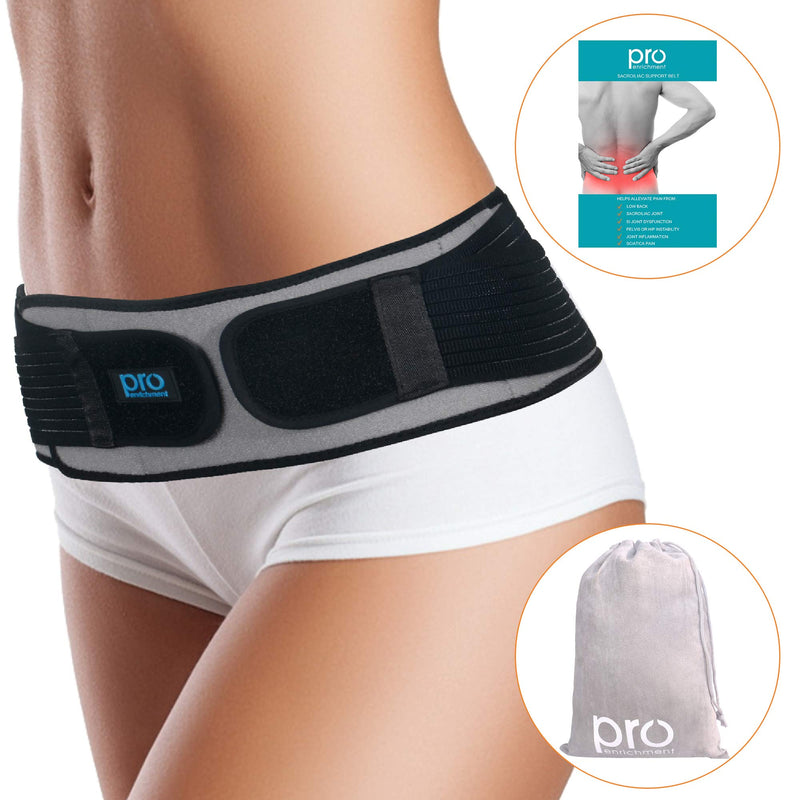 [Australia] - Sacroiliac Hip Belt for Women & Men That Alleviate Sciatica, Lower Back & Lumbar Pain Relief. Diamond Back Brace Provides SI Joint Pelvic Support Nerve Compression & Stability Anti-Slip (Regular Size) Regular (Fits Hip Size 30" - 45") 