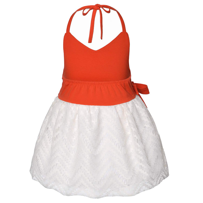 [Australia] - Baby Girls First Birthday Party Costume Toddler Dress with Headband 12-18 Months Red-66 