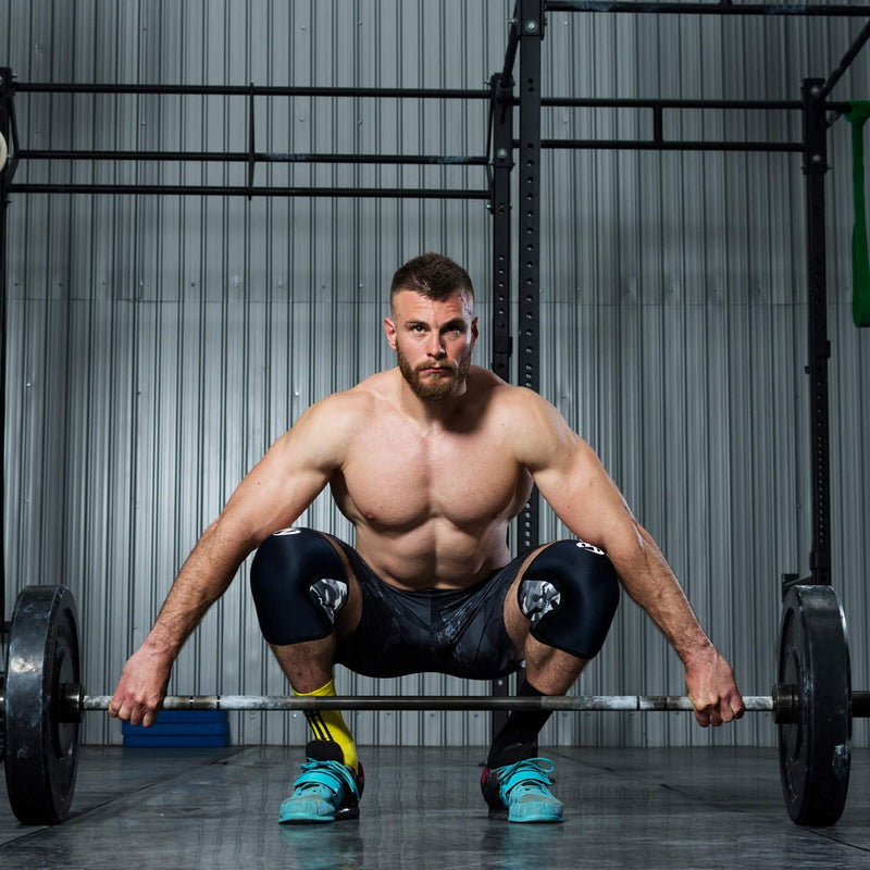 [Australia] - Knee Sleeves (1 Pair), 7mm Neoprene Compression Knee Braces, Great Support for Cross Training, Weightlifting, Powerlifting, Squats, Basketball and More Small Black 