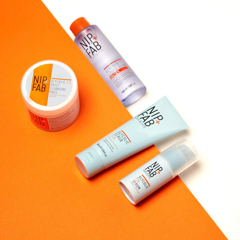 [Australia] - Nip+Fab Glycolic Fix Cleansing Pads XXL, 135 ml, 100 Count 