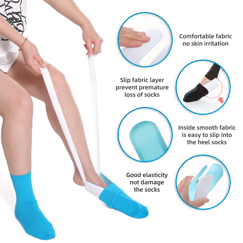 [Australia] - Sock Aid Tool and Pants Assist for Elderly, Disabled,Pregnant, Diabetics - Pulling Assist Device - Socks Helper 