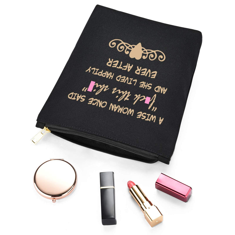 [Australia] - A Wise Woman Once Said -Birthday Anniversary Commemorative Retirement Gift For Women -Makeup Bag Cosmetic Bag Makeup Travel Case Gift 