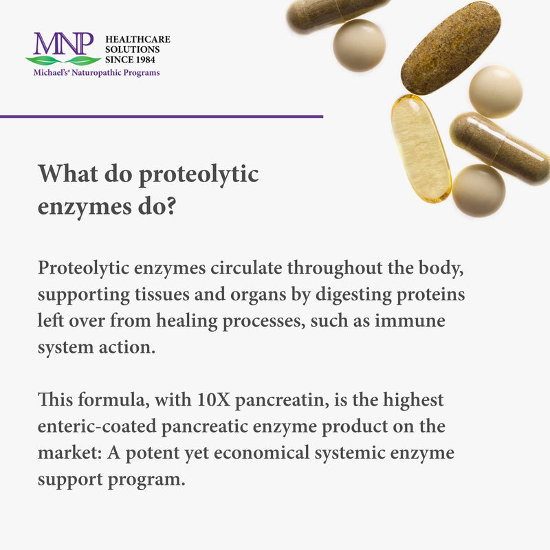 [Australia] - Michael's Naturopathic Programs Recovery Zymes - 90 Enteric Coated pH Stable Tablets - Proteolytic Enzyme Supplement, Supports Natural Inflammatory Response - 30 Servings 
