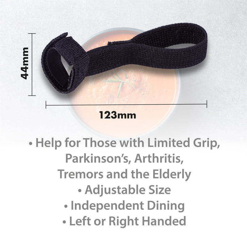 [Australia] - Aidapt Utensil Strap, adjustable size, for people with limited grip, the elderly, arthritic, arthritis 