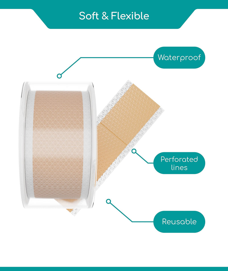 [Australia] - Medi Grade Reusable Silicone Scar Tape for Scars with Storage Sheet 2 Meters, Fast & Effective Scar Removal Tape – Silicone Tape Scars with Perforation for C-Section and Keloid Scar Reduction 