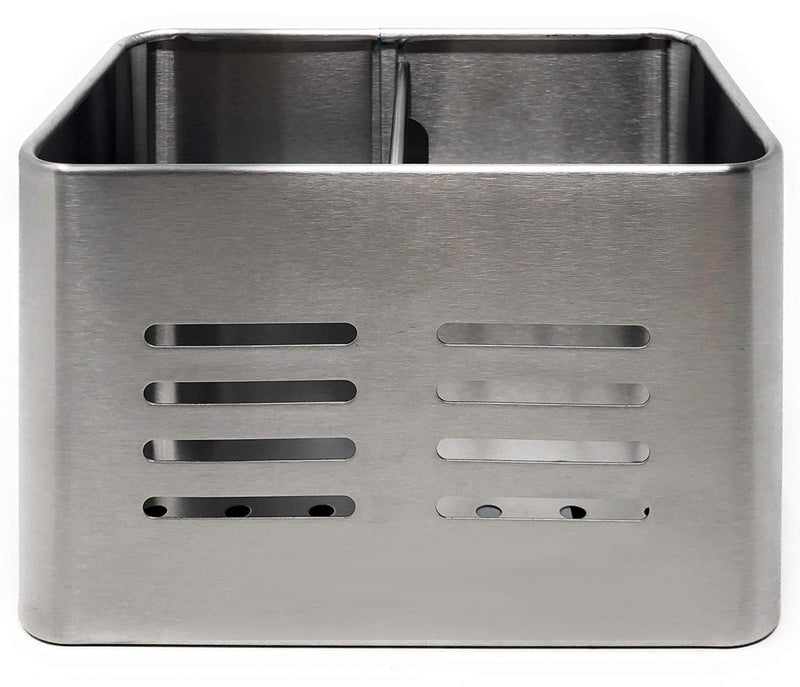 [Australia] - Space Home - Stainless Steel Cutlery Holder - Kitchen Utensil Holder - Cutlery Drainer - Pencil Holder - 16 x 9 cm Silver 
