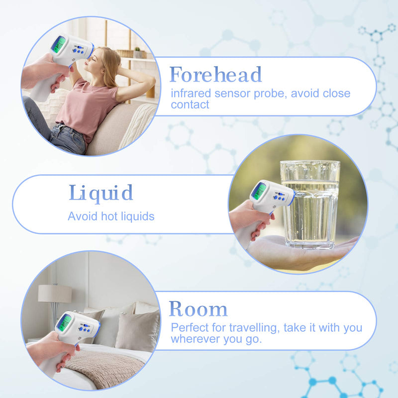 [Australia] - Forehead Infrared Thermometer, AGM Non-Contact Digital Thermometer, Temperature Test for Adult, Children and Objects 