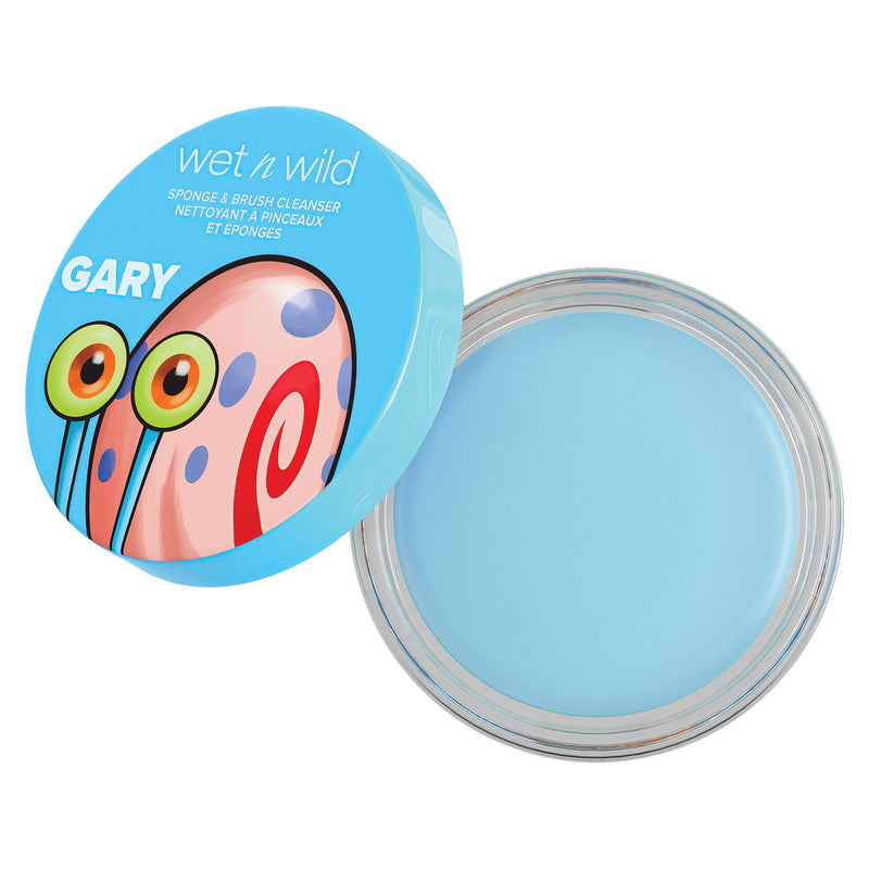 [Australia] - Wet n Wild Soap Suds Sponge + Brush Cleanser Bob Squarepants Makeup Tools Brush Cleaner Solution, Gary the Snail, 1.05 Ounce (1114234) 