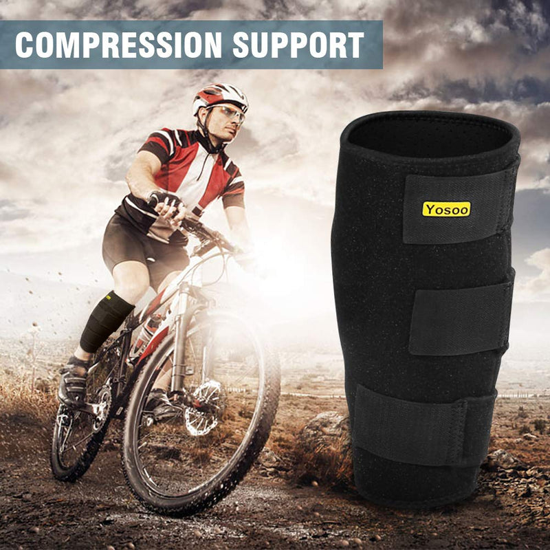 [Australia] - Calf Support, Calf Compression Sleeve Shin Splint Calf Brace for Relieving Calf Pain, Muscle Pain, Torn Calves, Swelling, Sprains Recovery, Unisex, Single 