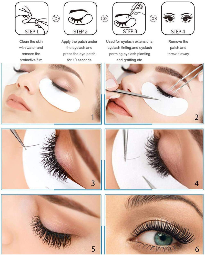 [Australia] - Chargenyang Under Eye Gel Pads Eyelash Extension Pads Lint Free DIY False Eyelash Lash Extension Makeup Eye Gel Patches Pack (50 Pair) 50 Pair 