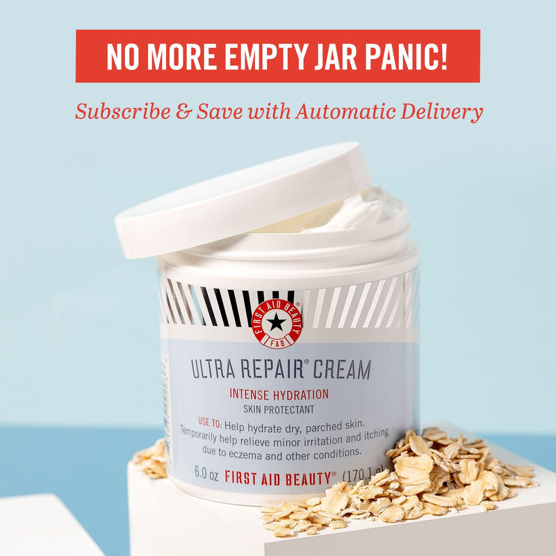 [Australia] - First Aid Beauty Ultra Repair Cream Intense Hydration Moisturizer for Face and Body – 6 oz. 