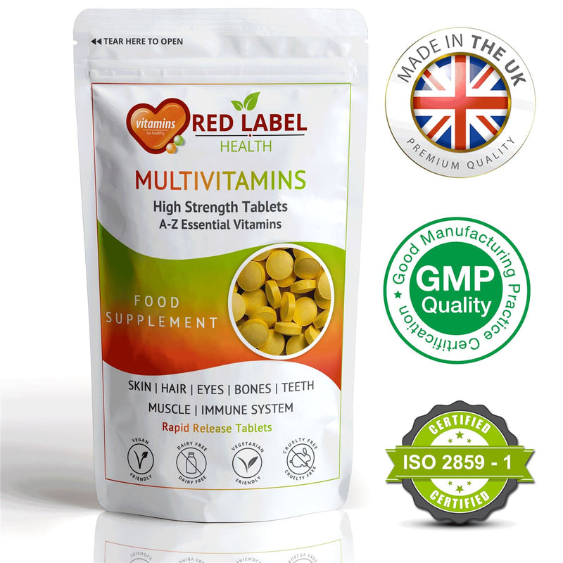 [Australia] - Multivitamin - 360 Tablets (1 Year Supply) - A-Z Essential High Strength Supplement for Men & Women | Vegetarian | Vegan | Made in UK. 1 count (Pack of 360) 