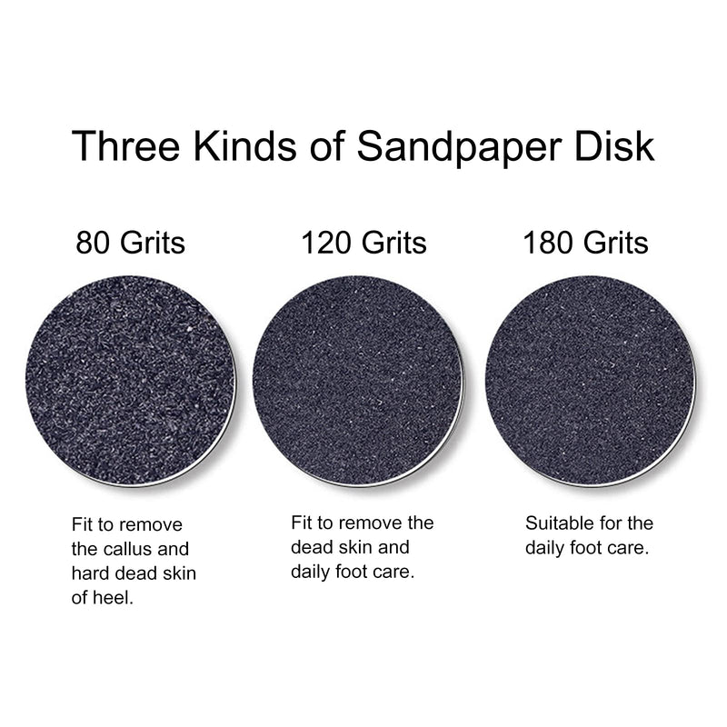[Australia] - 100pcs Replaceable Sanding Paper with Disk 25mm Pedicure Sandpaper Nail Drill Bit Accessories Salon Foot Calluse Tool (HJ-NF037-120#) Hj-nf037-120# 