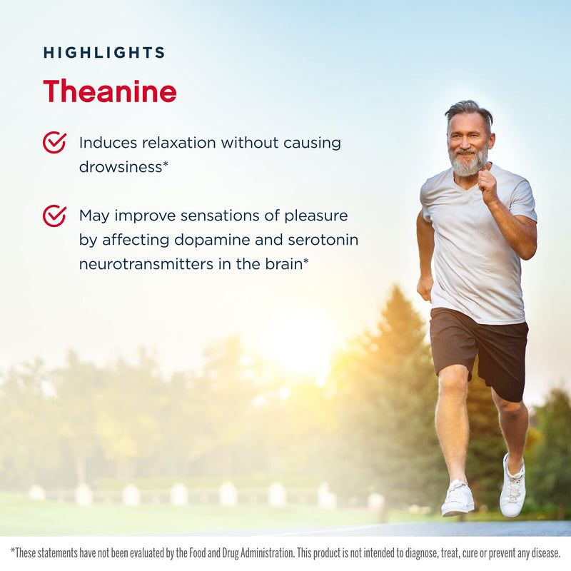 [Australia] - Jarrow Formulas Theanine 200 mg, Neurologically Active Amino Acid, Found in Green Tea, Promotes Relaxation, White, 60 Count Theanine 200mg 60 Count (Pack of 1) 
