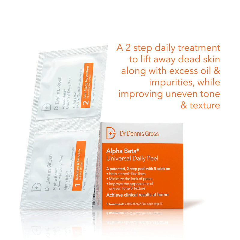 [Australia] - Dr. Dennis Gross Alpha Beta Peel Universal Formula 5 x 2.2 ml 