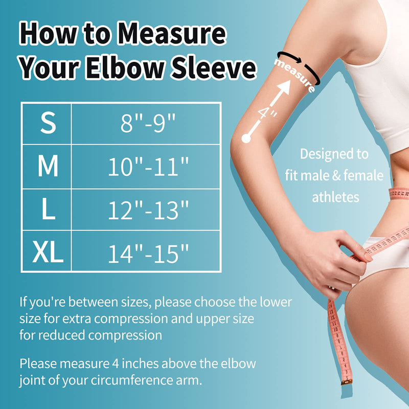[Australia] - ABYON Medical Grade Copper Elbow Compression Sleeve (2pack) Highest Copper Content Elbow Brace for Tendonitis and Tennis Elbow,Arthritis,Golf Elbow,Breathable and Supportive Elbow Brace Relief Elbow Pain for Men and Women black X-Large 
