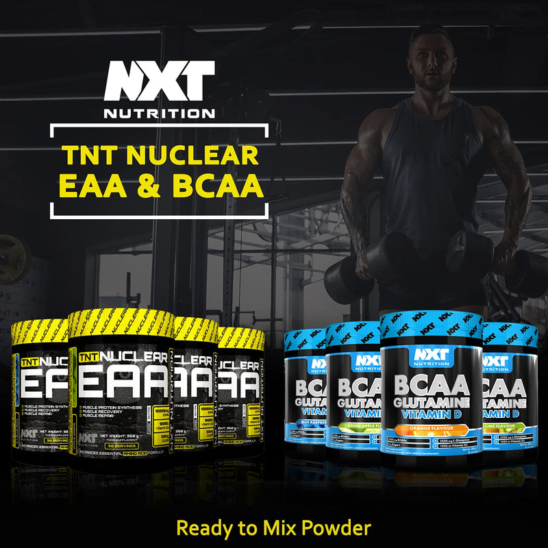 [Australia] - NXT Nutrition BCAA, Glutamine & Vitamin D | BCAAs Amino Acids with Vitamin D3 and L-Glutamine - for Recovery, Gut Health and Muscle Protein Synthesis | 360g - 30 Servings (Apple) 