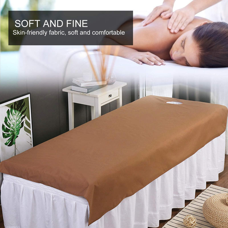 [Australia] - Spa Massage Bed Sheet, Massage Bed Sheet Oil Proof Waterproof Polyester SPa Salon Table Cover With Face Hole Mattress Soft Cotton Beauty Salon Table Cover (03) 03 