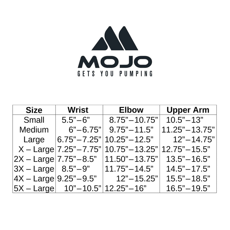 [Australia] - Mojo Compression Medical Opaque Lymphedema Compression Arm Sleeve - Wrist & Elbow - 20-30mmHg - Unisex - Black, XX-Large 