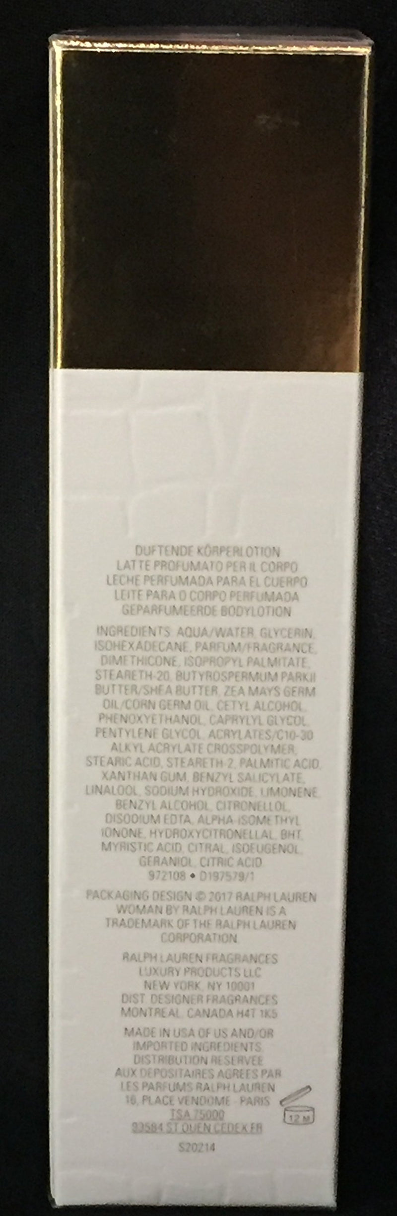 [Australia] - Women by Ralph Laurn 6.7oz 200ml perfumed body lotion 