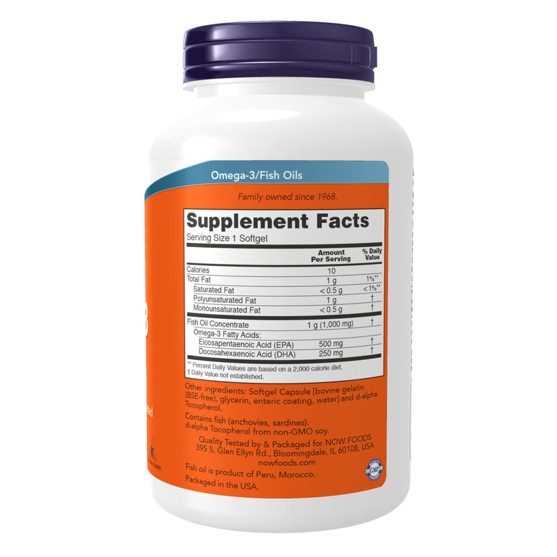 [Australia] - NOW Supplements, Ultra Omega-3 Molecularly Distilled and Enteric Coated, 180 Softgels 