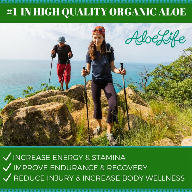 [Australia] - Aloe Life – Skin Gel & Herbs Ultimate Skin Treatment, 99% Certified Organic Whole Leaf Aloe Vera, Vitamins C, A, & E, Head-to-Toe Skin Care Support for the Whole Family, Fragrance-Free (8 oz) 8 Ounce (Pack of 1) 