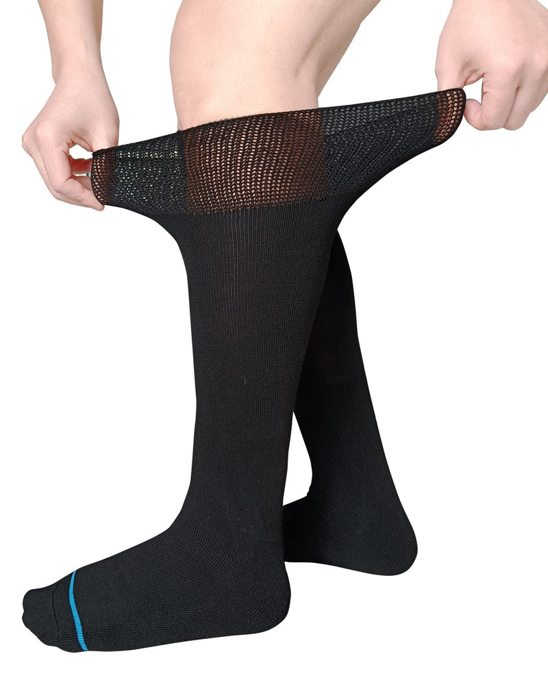 [Australia] - Walking Boot Socks Replacement Sock Liner for Orthopedic Walker Brace,Tube Socks Under Air Cam Walkers and Fracture Boot Cast Surgical Leg Cover Black 4 Pack 