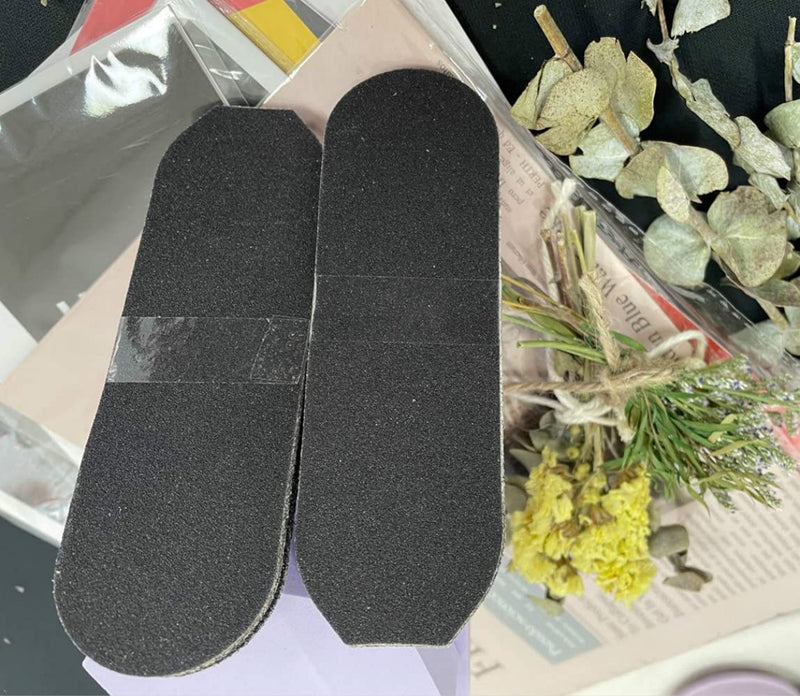[Australia] - 100 PACK Foot File Refills, Sand papers Replacement Pedicure File Refill,Abrasive Pedicure File Replacement Pads,Black Pack for Double Sided Foot Rasp File 