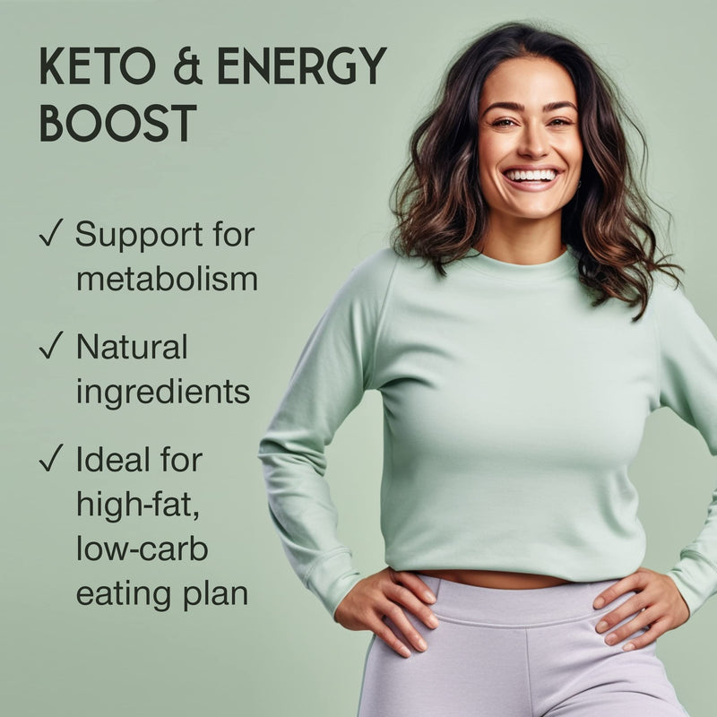 [Australia] - Keto Diet Pills - Advanced Keto Complex with Apple Cider Vinegar 1000mg, MCT Oil, Vitamin B12, Green Tea Extract - 120 Capsules - Keto Tablets Supplement for Men & Women - Made in The UK 