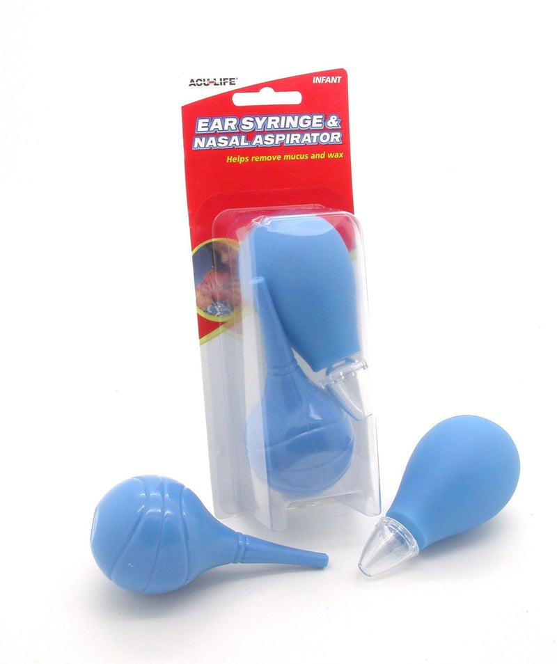 [Australia] - Acu-Life Ear Syringe and Nasal Aspirator, Helps with Sinus Relief, Runny and Stuff Nose for Baby and Toddler, Easy to Clean and Dishwasher Safe Aspirator & Syringe 
