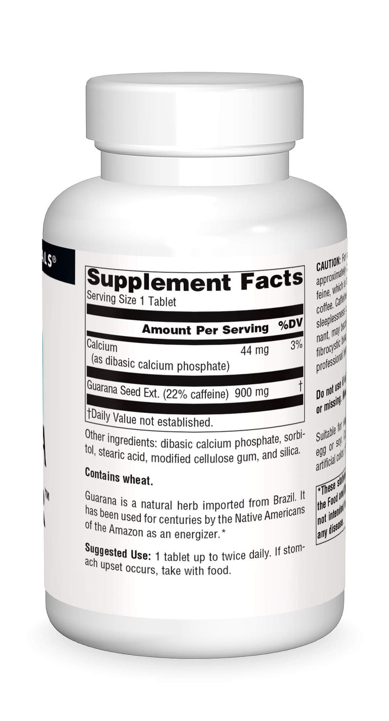 [Australia] - Source Naturals Guarana Energizer Dietary Supplement - Supports A Long Lasting Energy Boost - 200 Tablets 1 