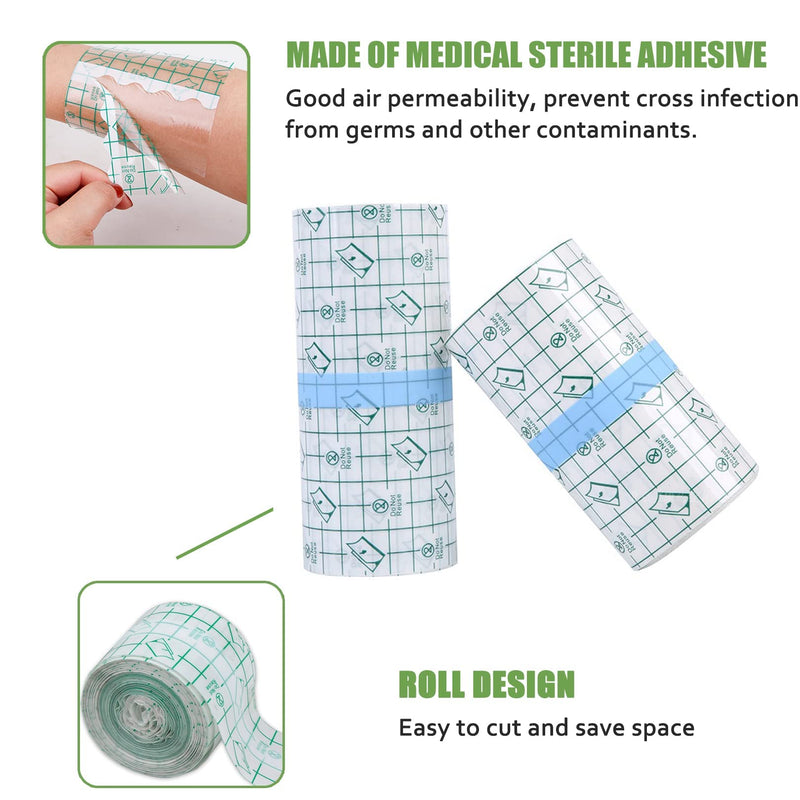[Australia] - 2Mx15CM Tattoo Aftercare Bandage,Second Skin Adhesive Dressing Tape,Skin Glue,Tattoo Film,Tattoo Wrap Waterproof Wound Antibacterial Transparent Bandage 