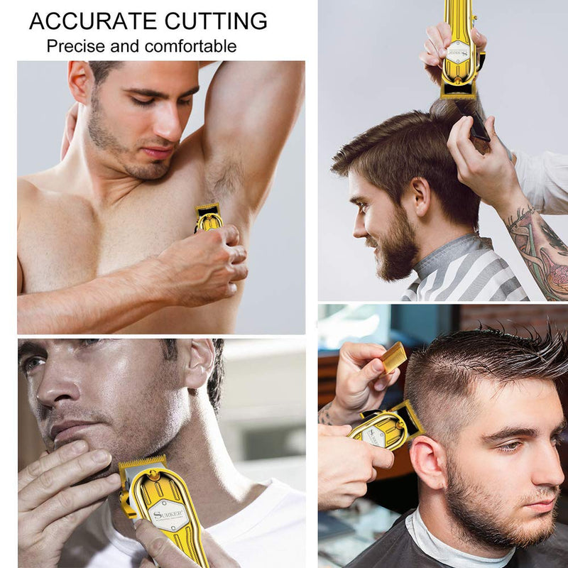 [Australia] - SURKER Hair Clippers for Men Trimmer for Men Hair Trimmer Beard Trimmer Barber Hair Cut Grooming Kit Machine Professional Rechargeable Cordless Quiet 