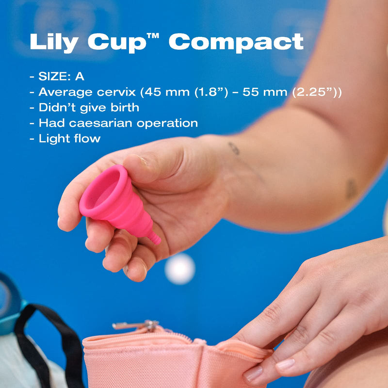 [Australia] - Intimina Lily Cup Compact Size B - Small Menstrual Cup with Flat-fold Compact Design 